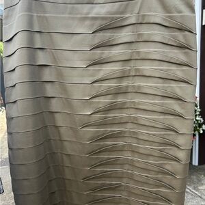 Madison Layered Olive Pencil Skirt